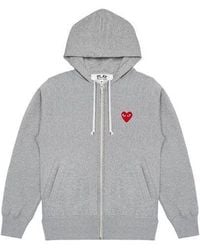 COMME DES GARÇONS PLAY - Multi Heart Zip Up Hoodie - Lyst