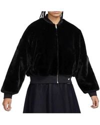Nike - (Wmns) Sportswear Reversible Faux Fur Bomber Jacket - Lyst