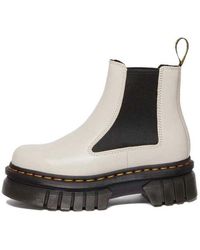 Dr. Martens - (Wmns) Audrick Nappa Leather Platform Chelsea Boots 'Cobblestone' - Lyst