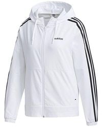 adidas - (Wmns) Neo W Esntl 3S Wb Hooded Sports Jacket - Lyst