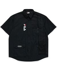 Fila - Woven Pocket Cargo Short Sleeve Shirt - Lyst