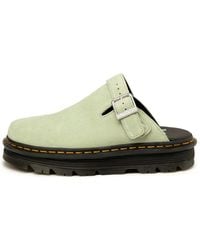 Dr. Martens - Zebzag Suede Casual Slingback Platform Mules 'Sage' - Lyst