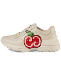 Gucci - Rhyton Apple Logo Trainers - Lyst
