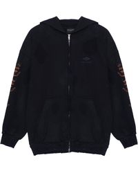 Balenciaga - Heavy Metal Zip-Up Hoodie Small Fit Faded' - Lyst