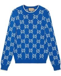 Gucci - Jumbo Gg Jacquard Crew Neck Jumper - Lyst