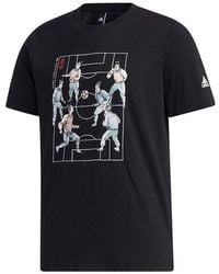adidas - Ub Gfx Tee 2 Funny Printing Sports Short Sleeve - Lyst