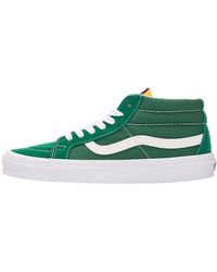 Vans - Sk8-Mid Suede Street Style Sneakers - Lyst