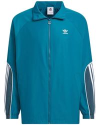 adidas - Originals 3-Stripes Coach Jacket Asia Sizing - Lyst