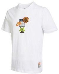 Nike - Logo Plant Pattern Cartoon Printing Round Neck Casual Short Sleeve T-Shirt - Lyst