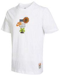 Nike - Logo Plant Pattern Cartoon Printing Round Neck Casual Short Sleeve T-Shirt - Lyst