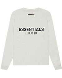 Fear Of God - Ss21 Long Sleeve T-Shirt 'Light Heather Oatmeal' - Lyst