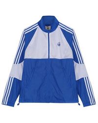 adidas - Originals X Oyster Track Crossover Splicing Contrasting Colors Stripe Sports Stand Collar Jacket - Lyst