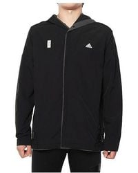 adidas - Sports Zipper Woven Long Sleeves Logo Jacket - Lyst