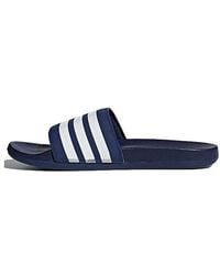 adidas - Adilette Comfort Slides 'Dark' - Lyst