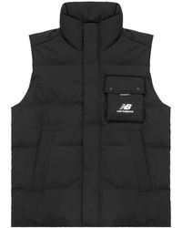 New Balance - Windproof Puffer Vest - Lyst