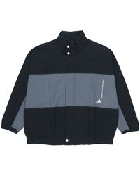 adidas - M Wrd Wov Jkt Sports Loose Contrasting Colors Woven Stand Collar Jacket - Lyst