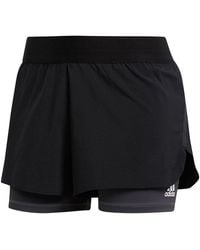 adidas - (Wmns) Alphaskin Two-In-One Shorts Asia Sizing - Lyst