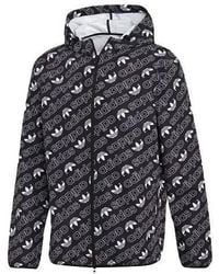 adidas - Originals Full Print Athleisure Casual Sports Hooded Woven Windproof Outdoor Jacket - Lyst