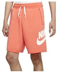 Nike - Sportswear Logo Printing Drawstring Sports Shorts - Lyst