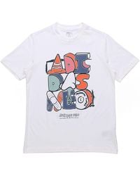 adidas - Neo M Ssfv5 Tee1 Funny Printing Logo Sports Cotton Round Neck Short Sleeve - Lyst