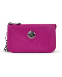 Kipling - Pouch Creativity L Fuchsia Night Large - Lyst