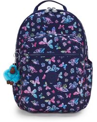 Kipling - Backpack Seoul College Butterfly Fun Large - Lyst