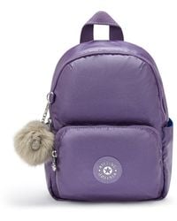 Kipling - Backpack Zinna Metallic Mauve Small - Lyst