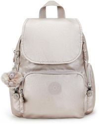 Kipling - Backpack City Zip Mini Metallic Glow Small - Lyst