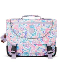 Kipling - Backpack Preppy Pink Palm Medium - Lyst