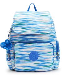 Kipling - Backpack City Zip S Diluted Blue Small - Lyst