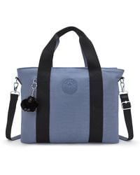 Kipling - Tote Minta L Relaxed Grey Large - Lyst