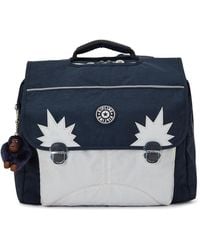 Kipling - Backpack Iniko True Blue Grey Medium - Lyst