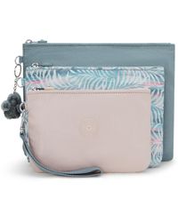 Kipling - Pouch Iaka L Wristlet Relaxed Grey Large - Lyst