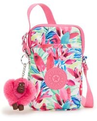 Kipling - Phone Bag Tally Flamingo Leaves Small - Lyst