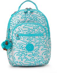 Kipling - Backpack Seoul S Metallic Palm Small - Lyst