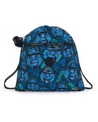 Kipling - Backpack Supertaboo Blue Monkey Fun Medium - Lyst