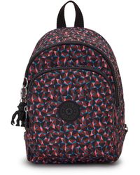 Kipling - Backpack New Delia Compact Happy Squares Print Small - Lyst