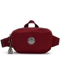Kipling Small Bum Bag With Adjustable Waist Strap - Red