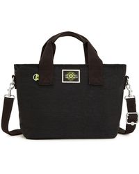 Kipling Medium Tote Bag With Carrying Handles And Adjustable Strap - Black