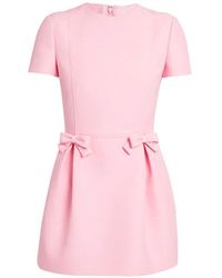 Valentino - Crepe Couture Mini Dress - Lyst