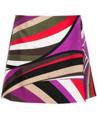 Emilio Pucci - Iride-print Mini Skirt - Lyst