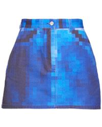 Loewe - Pixelated Mini Skirt - Lyst