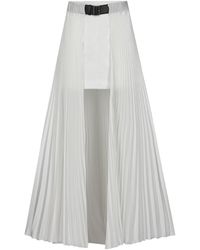 Peter Do - Belted Pleated Maxi Skirt - Lyst