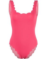 Marysia Swim Palm Springs Scallop Edge One Piece - Pink