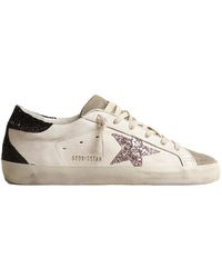 Golden Goose Superstar 82158 Star-applique Low-top Leather Sneakers - White