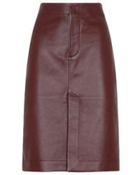 Bottega Veneta - Soft Leather Skirt - Lyst
