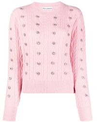 Rabanne - Crystal-embellished Sweater - Lyst