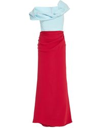 Rosie Assoulin - Twisted Shoulder Midi Dress - Lyst
