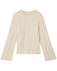 House of Dagmar - Cable Knit Sweater - Lyst