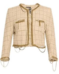 R13 - Square Shoulder Tweed Jacket - Lyst